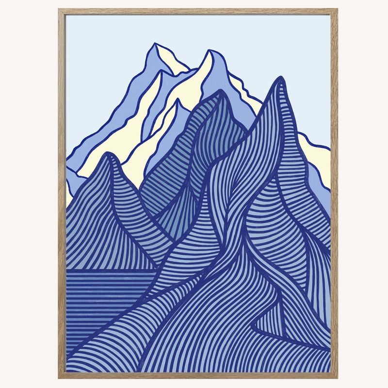 BLÅ FJELL print